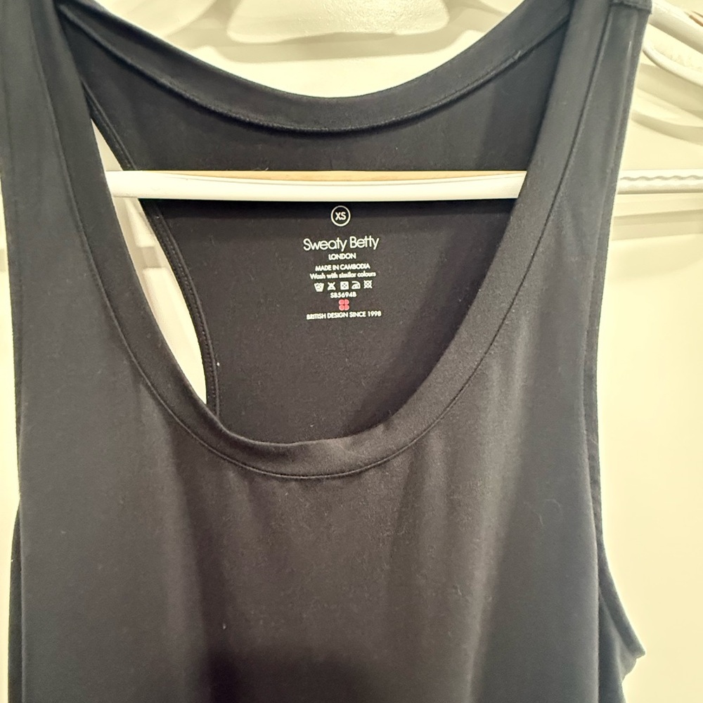 Sweaty Betty of London XS Sleeveless Black Jumpsuit Cotton - Picture 5 of 5